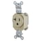 Hubbell Wiring Device-Kellems Straight Blade Receptacle, 5-20R, 20 A, 125V AC, 2 Pole, 3 Wire, Grounded SNAP5361I - alternate 1